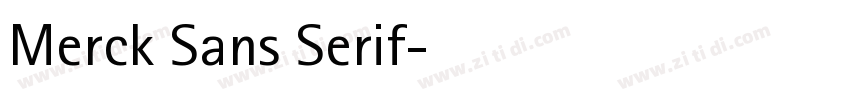 Merck Sans Serif字体转换